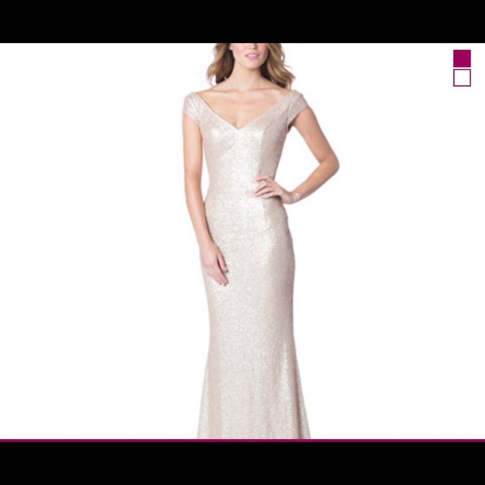 Champagne Sequin Gown ✨